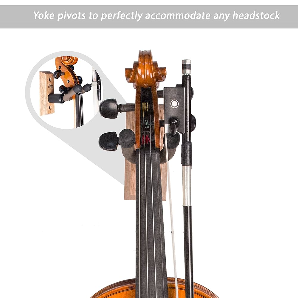 String Swing CC01V-O バイオリンハンガー バイオリンホルダー Amazon.com: String Swing Violin Hanger Wooden Wall Mount for